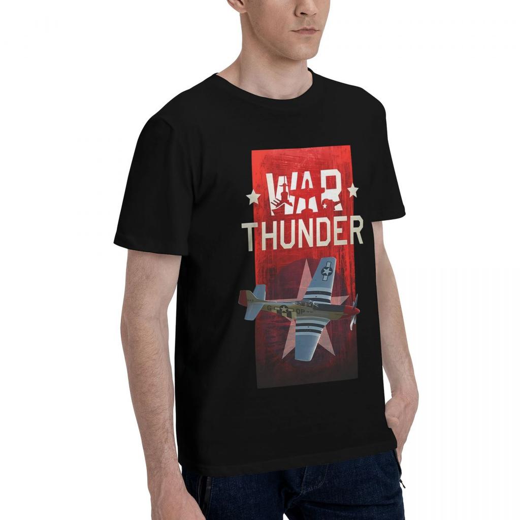 War Thunder Game Airplane 100 Cotton Casual Breathable Confortable Shirt Short Sleeve TShirt Men TShirt