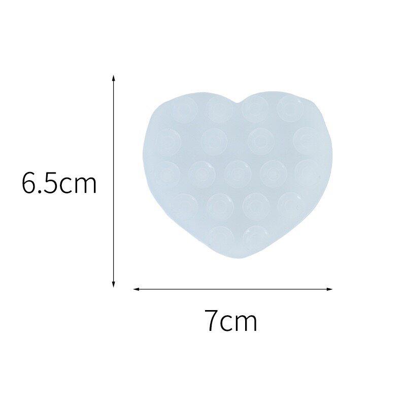 1Pc Backed Adhesive Sucker Pad For Fixed Pad Double Side Silicone Suction Pad For Mobile Phone Fixture Suction Cup