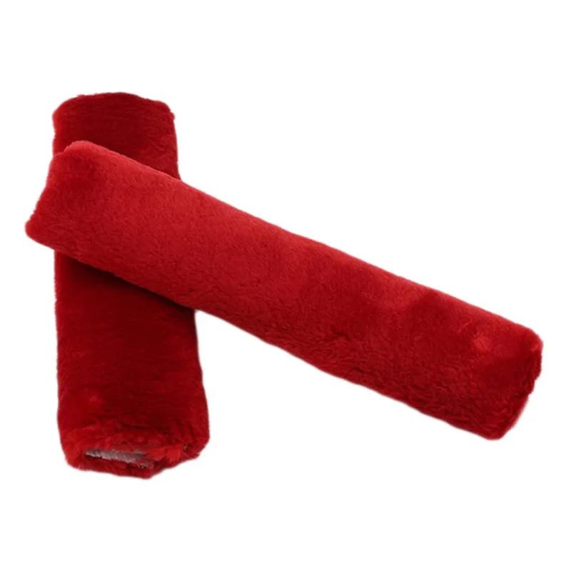 2 Car Seat Belt Covers, Fluffy Car Seat Belt Shoulder Pads, Protectors, Car Interior Accessories