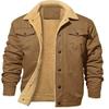 New autumn and winter, men's jacket, velvet cotton tooling casual jacket men's coat