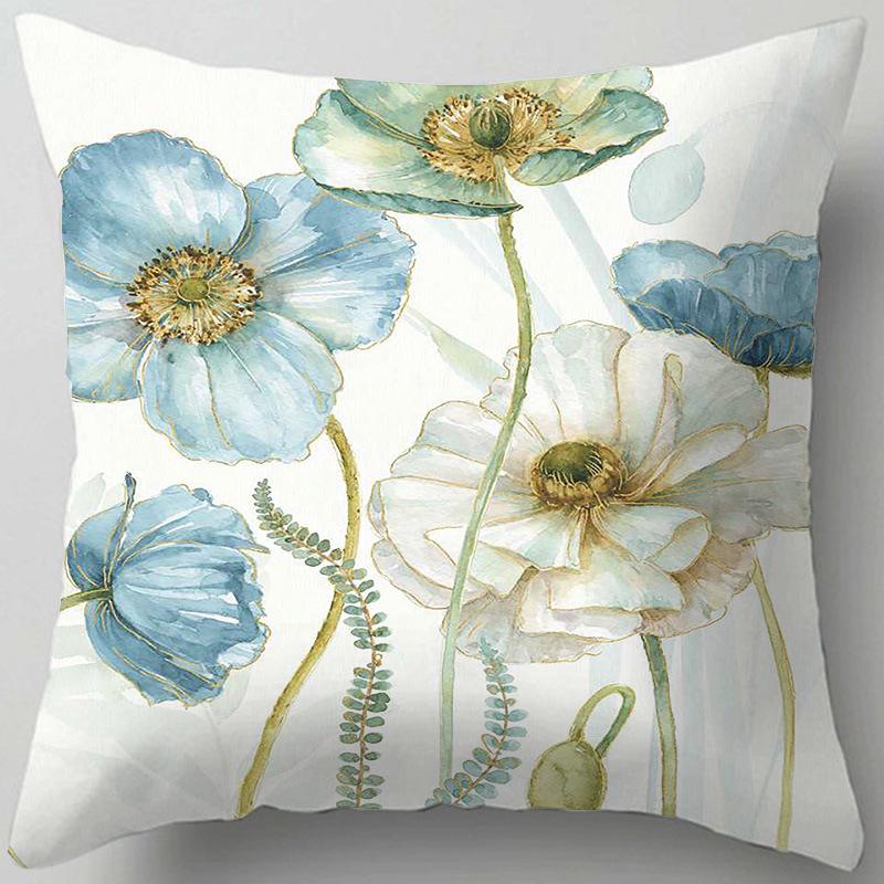 Home Decor Floral Patterns: Cherish Every Moment Pillow Covers Pattern Cushion Cover Suitable for Sofa Bedroom Car Pillow Cover