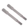 2PCS Extension Bar for 1 4 Inch Hex Screwdriver CrV Steel Bit Extension Adapter Grey Sandblasting