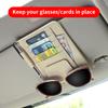 Car Sun Visor Point Organizer Storage Pocket Pouch Bag IC Card Glasses Storage Holder Clip Stowing Tidying Auto Car Accessories