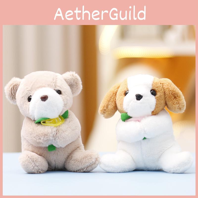 Bear Dog Cat Plush Toy Keychain Backpack Decorations Pendant Gift Cartoon Doll