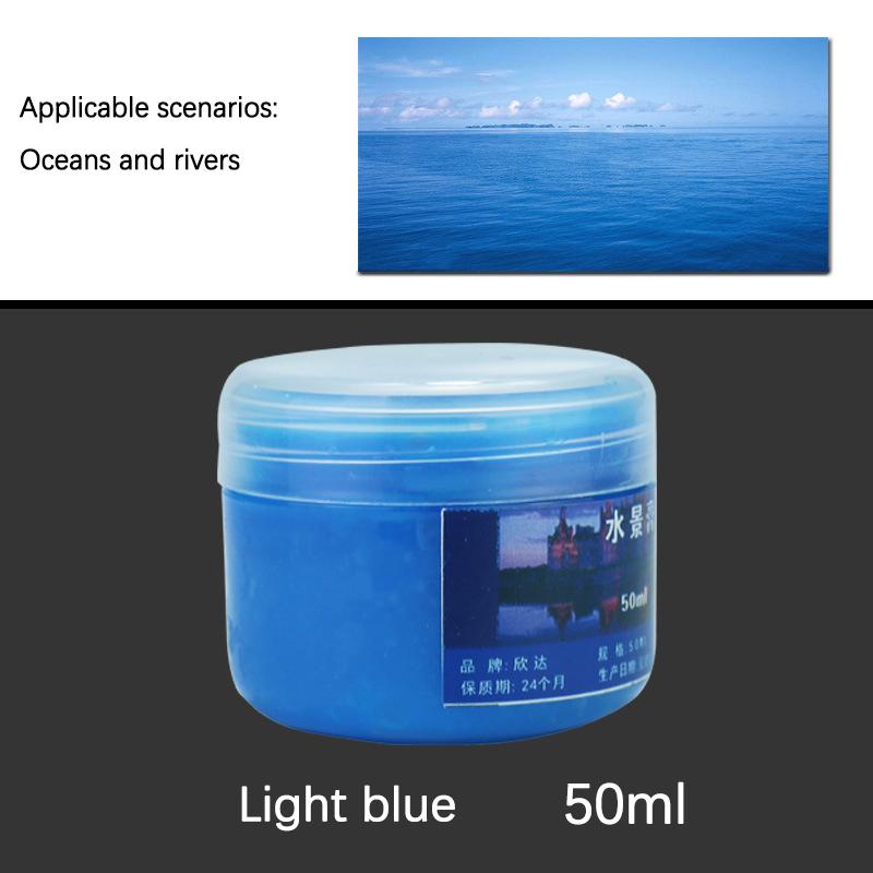 

50 мл Паста для моделирования диорам Водоем Реки/Океаны/Озера/Крем для создания статического имитированного водного эффекта Материалы для создания сцены для диорамы