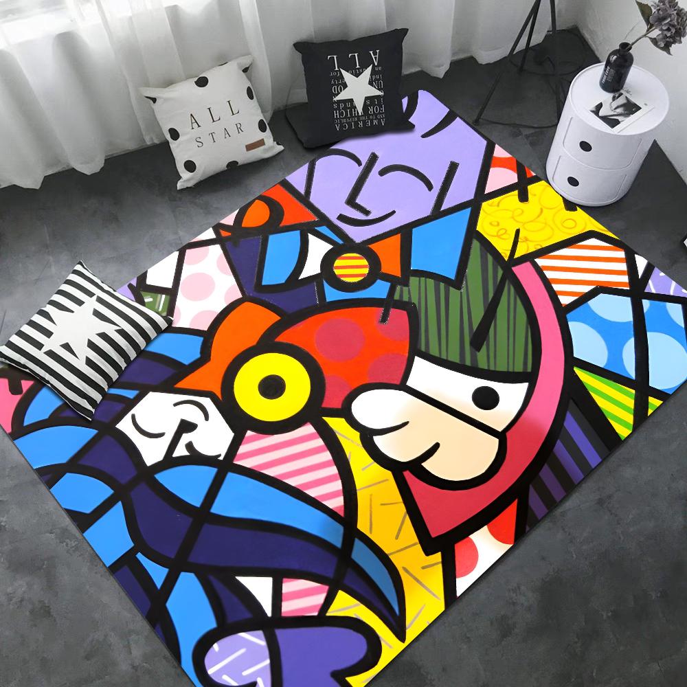 Britto Bathroom Mat Kids Room Bedroom Decoration Balcony Anti-Slip Doormat Living Room Bedside Area Rugs