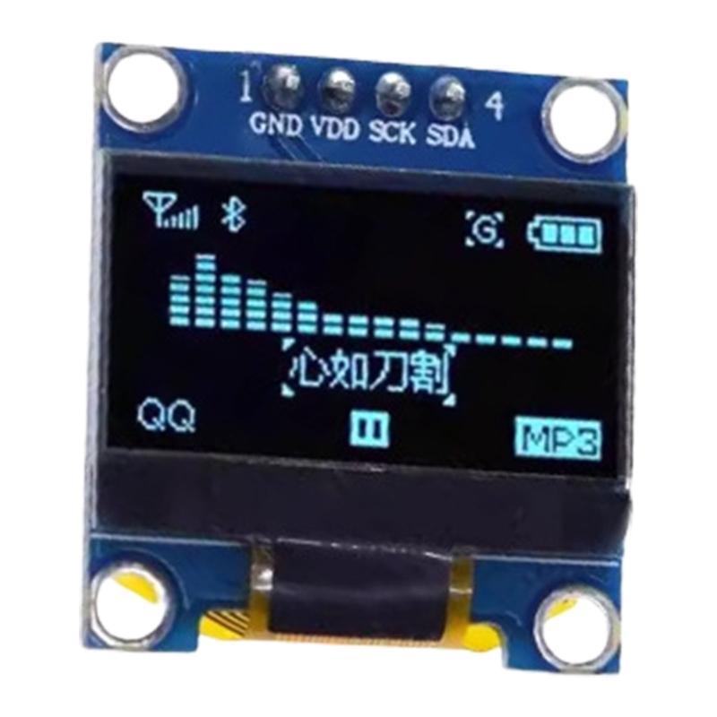 High Contrast 0.96" OLEDs Screen Module SSD1306 I2C IIC SPI Serial for Home and Wearable Devices