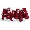 Bow Mid-Calf Sock Red Color Hosiery New Pile Sock  Autumn and Winter