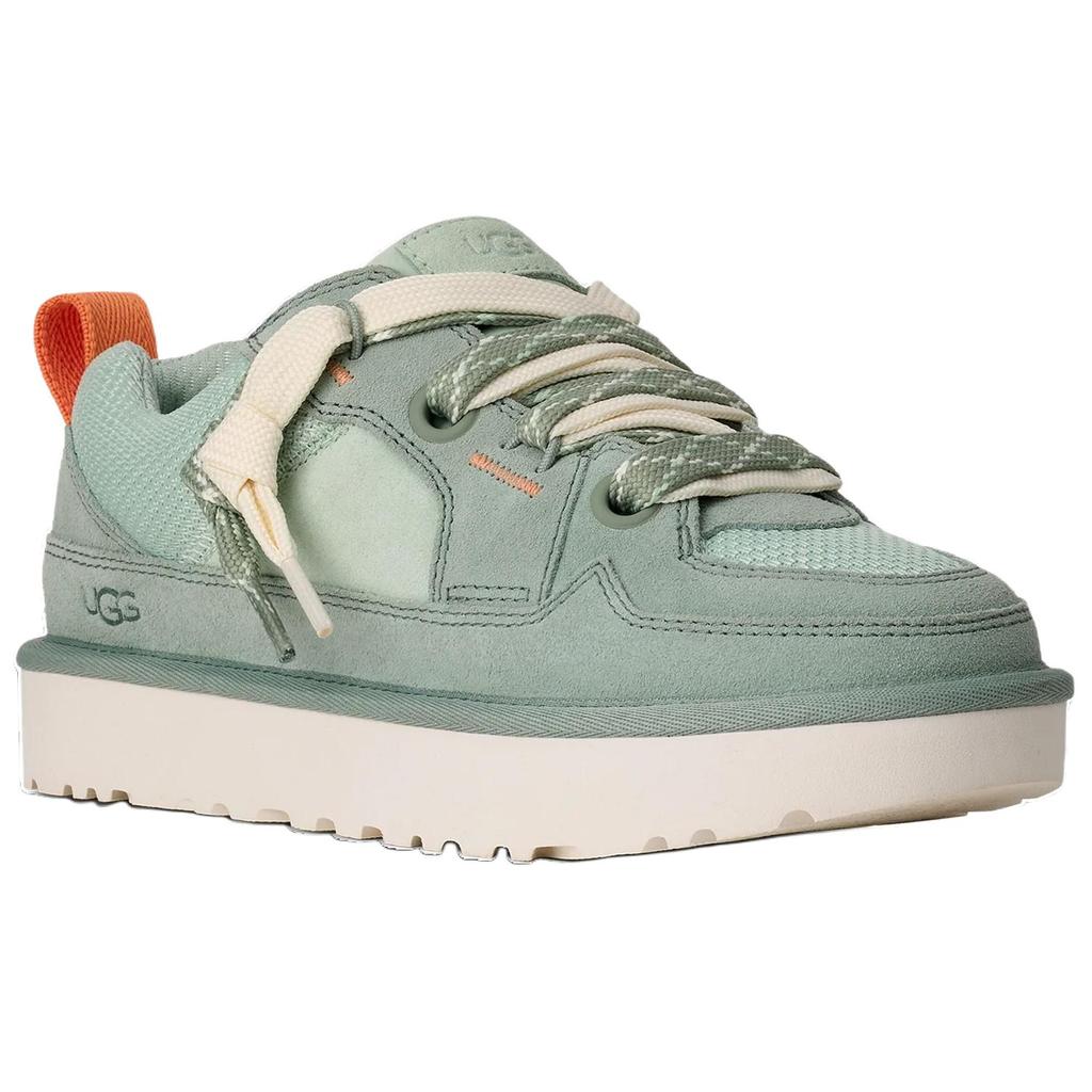 UGG Lowmel Fabric Suede Trendy Comfortable Low Top Casual Shoes Women Sneakers Green 1168890-ART