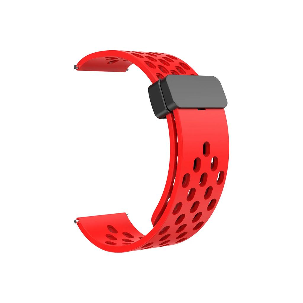 Silicone Watch Band For Garmin Venu 2 Plus Sq Vivoactive 3 4 5/Forerunner 255 645 158/55/245 Music Magnetic Buckle Strap