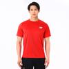 New Balance Training Short Sleeve Shirt Short Sleeve Soccer Running Dry Quick Drying Breathable RD Men's (AMT45401) Men's (Red)