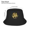Unisex Persian Winged Lion  Bucket Hat  Portable Fisherman Hats Spring Casual Vacation Caps Outdoor Pattern Sun Hat