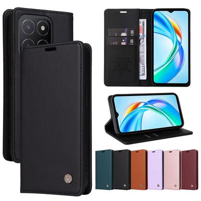 Wallet Leather Case For Huawei Honor X50i 5G X50 X40 X30i X30 Magic 6 5 Pro 5G 90 Smart 9 8 Lite 8S 8A 7S 70 50 20S 200 Cover