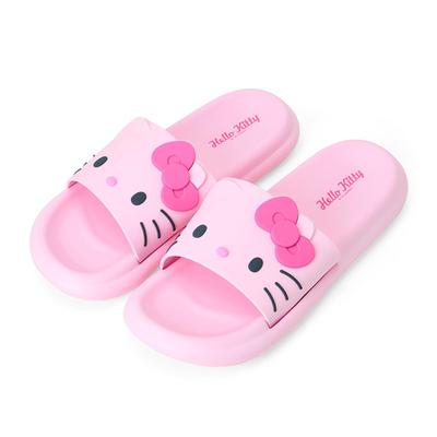 Sandálias de Quarto Hello Kitty para Cloreto de Vinila EVA Item 318337 Formato de Rosto Varanda/Borda da Piscina. Resina Superior, Resina da Sola. Chinelos. Número