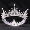 Adjustable Hair Accessory with Sparkling Stones Elegant Queen Crown Decoration Unique Wedding Hairband for Bride