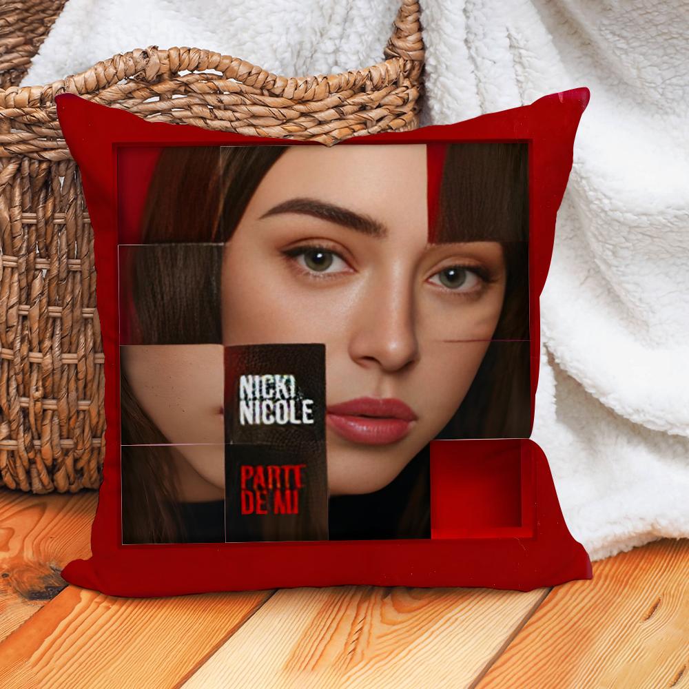 Nicki Nicole Singer Pillow Case Home Cushion Cover Suitable For Office Sofa Car Suitable For All Seasons