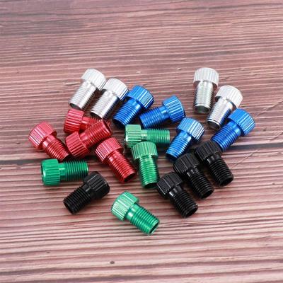4pcs/set Metal Bike Tire Accessory Gas Tube Repair Bicycle Parts Air Pump Converter Valves Presta To Schrader Valve Adapter