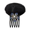 Rhinestone Invisible Fluffy Hair Pad Sponge Clips Puff Up Base Cushion It Hair Bun Head For Wom F0I1