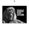 Black White Lion Tiger Leopard Beast Quotes Nordic Posters And Prints Wall Art Canvas Painting Pictures For Living Room Decor