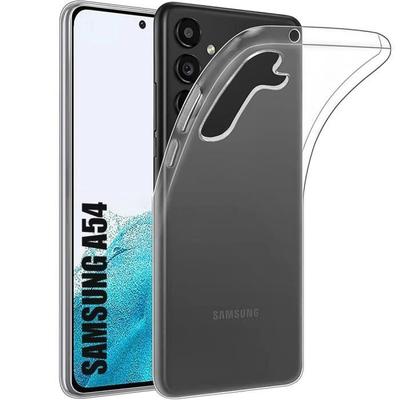 Protective Case - E.F.CONNECTION - Samsung Galaxy A54 - Silicone - Transparent - Scratch-resistant
