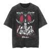 Cartoon Spell Battle Oversized Retro 3D Printed Loose Large Round Neck Cotton Short Sleeve T-Shirts Men’s