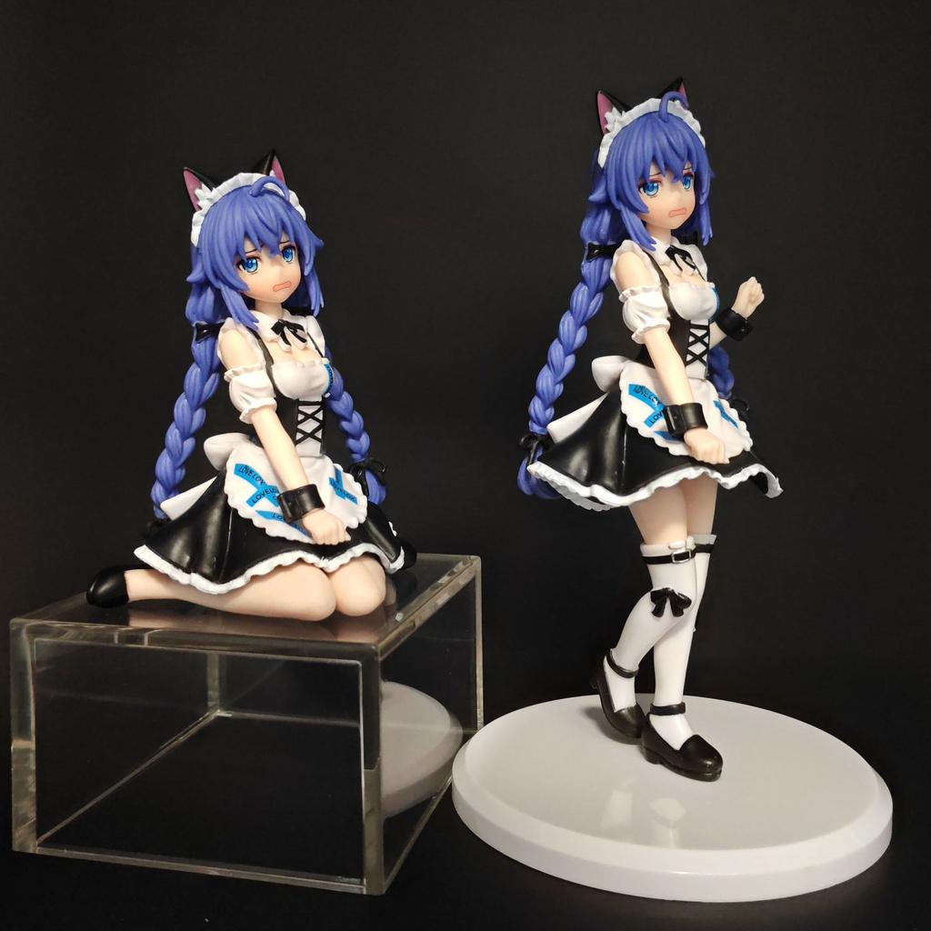 Mushoku Tensei Roxy Migurdia Maid Outfit Anime Figure Standing Kneeling Pose Cute Cat Ear Maid Dress Model Toy Desktop Deco Gift