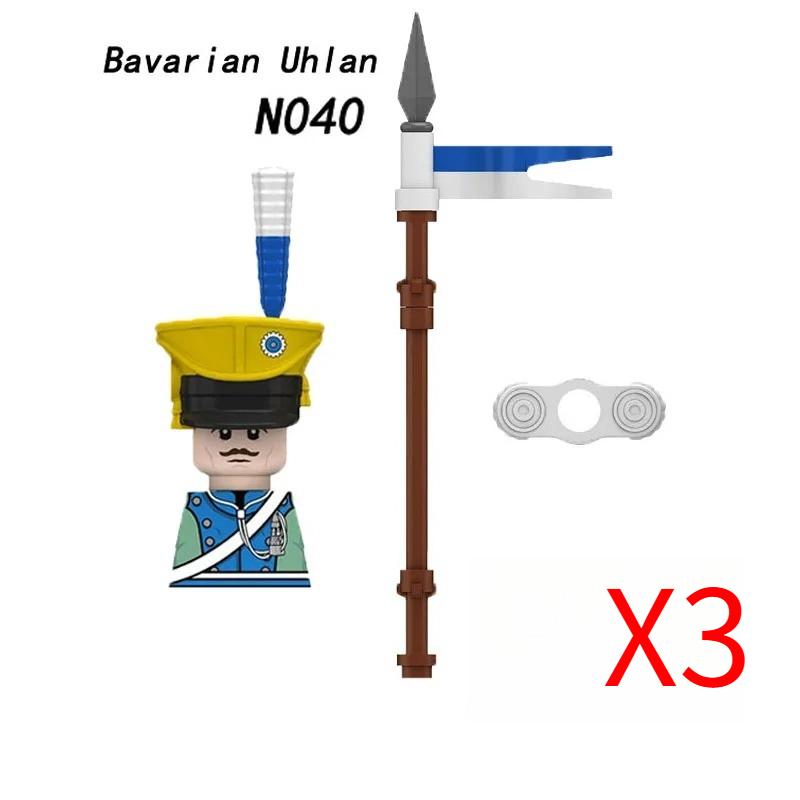 MOC Militar Medieval Guerra Napoleônica Blocos de Construção Exército Britânico Francês Infantaria Cavalaria Figura de Soldado Brinquedo de Peças