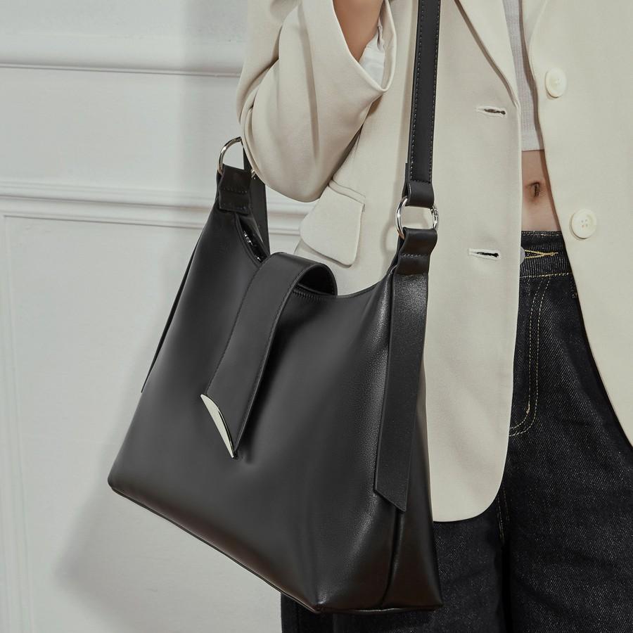 Leather Women'S Bags, Large-Capacity Commuter Tote Bags, High-End Light Luxury Hobo Bags, Shoulder Messenger Bags, Bags.