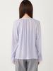 Ships Colors Women's Hand Washable 2-Way Front Ruffle Blouse, 221100028, Lavender, One Size