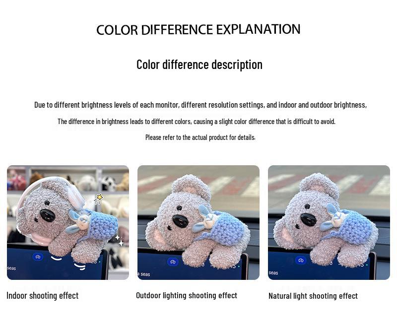 Cute Stress Relief Car & Monitor Ornaments - Console Screen & Figurine Decor