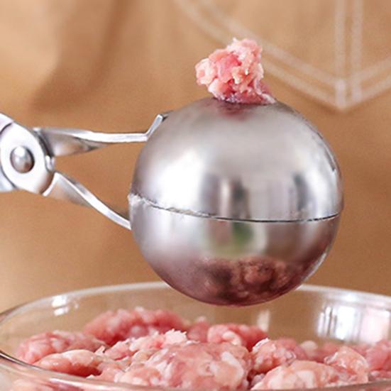 Vynikající nerezová lopatka na masové kuličky, protiskluzová, lehká