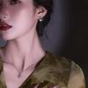18K Gold Plated Good Luck Gourd Pearl Earrings: Natural Freshwater Pearl Studs for Women.