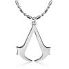 Erkek Assassin's Creed Altair Oyun Logosu Çelik Cosplay Zincir Kolye Kolye