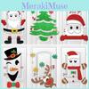 Delightful Felt Christmas Decorations For Doors Featuring Reindeer Snowman And Tree Themes