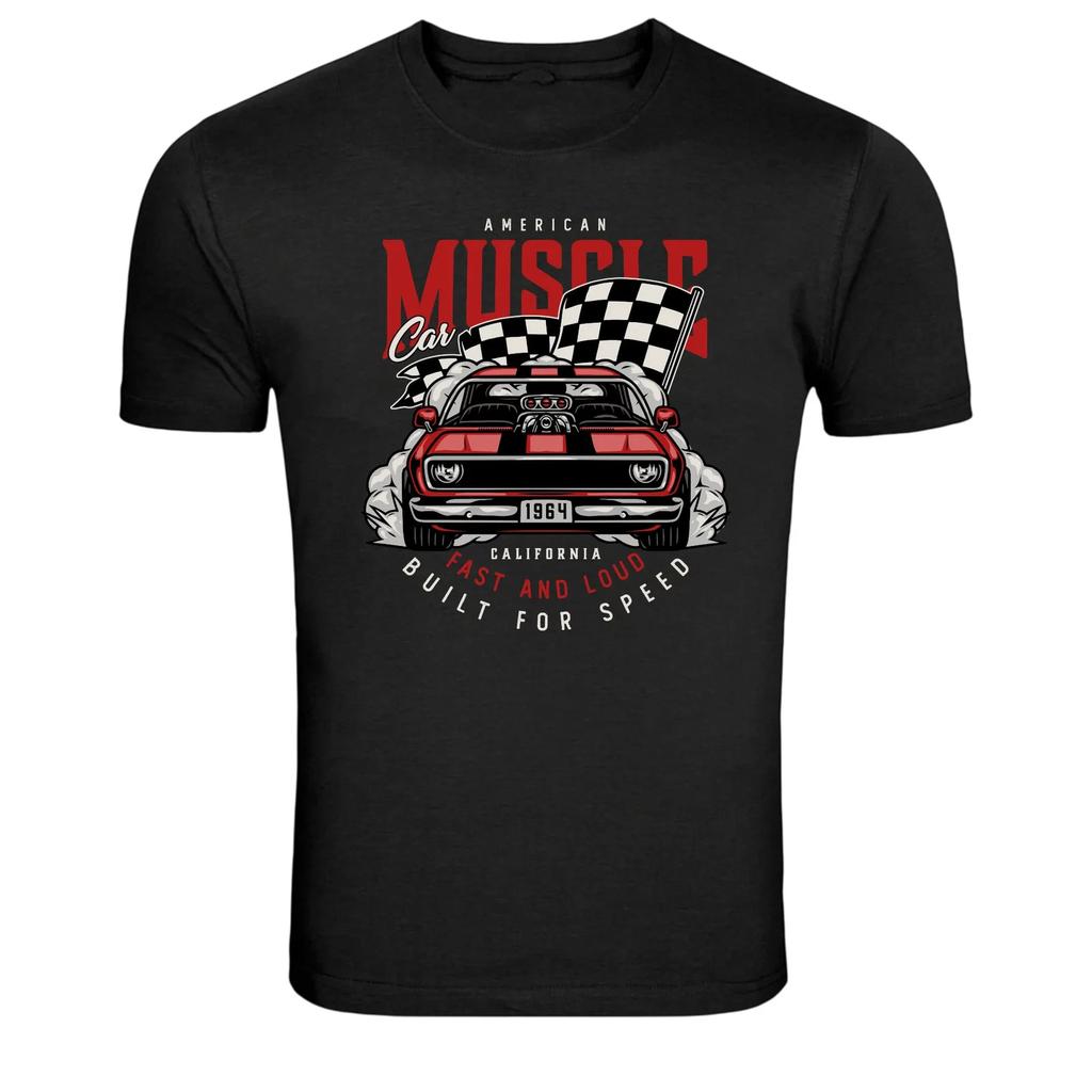 American Muscle Car Fast And Loud Built For Speed Tee