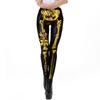 Halloween Pants Fashion Printed Stretch Leggings Pumpkin Head Skull Rack Digital Printed Small Foot Leggings