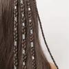 Conjunto de 40 Peças de Contas de Metal para Cabelo Acessórios para Cabelo Trançado Punhos para Dreadlocks Anéis Decorativos para Cabelo Design de Folhas para Tranças e Dreadlocks Penteado