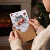 Desktop Holiday Ornaments Christmas Greeting Cards with Envelopes, Funny 3D Wall Breaking Cards, Unique Gifts Cute Santa Reindeer Festive Card