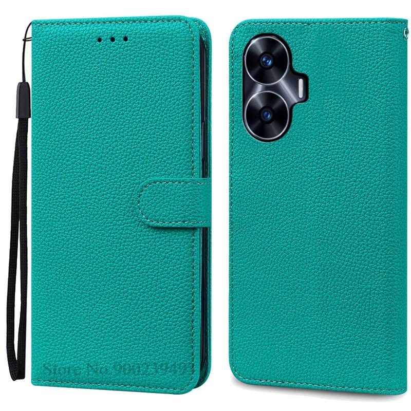 For Realme C55 Case Leather Flip Wallet Cover For Realme C55 Case Book Protective Cover Coque Fundas Shell