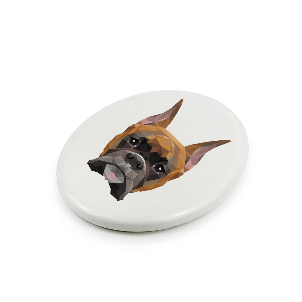 Bokser, Boxer I -Płytka Ze Zdjęciem I Napisem Geometryczna Marki Art-Dog