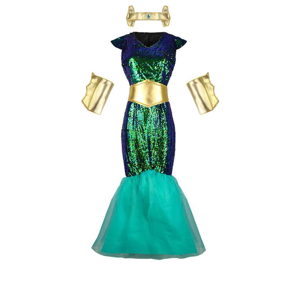 

Артур Аквамен Карри Мера Косплей Наряд Игра Ролевая Игра Взрослый Костюм Женский Мужской Mermaid,M