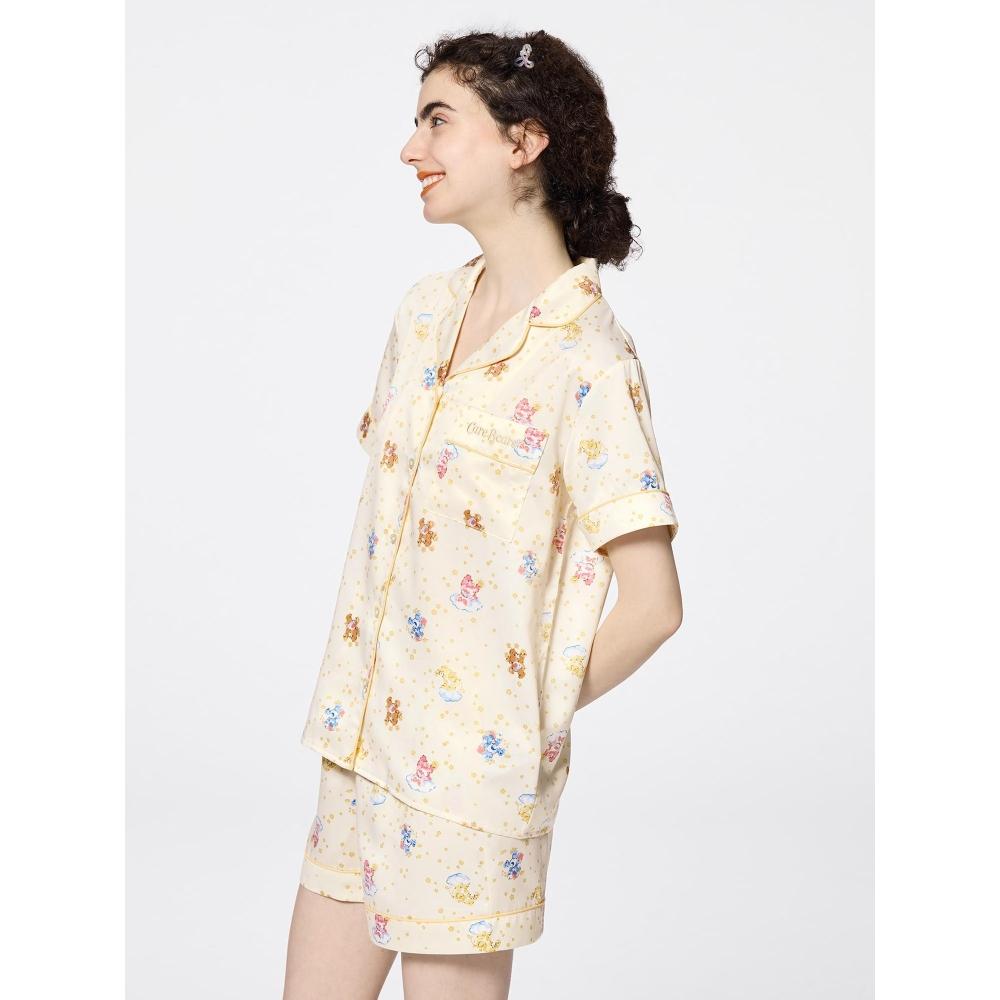 GU by Uniqlo Satin Pajamas  Short Sleeve   Shorts  Care Bears