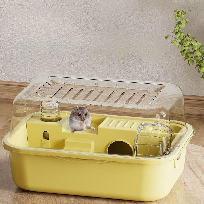 Habitats Openable Top with Acrylic Sheets Solid Built Hamster Cage Chewproof Large Guinea Pig Hamster Accessories Cages