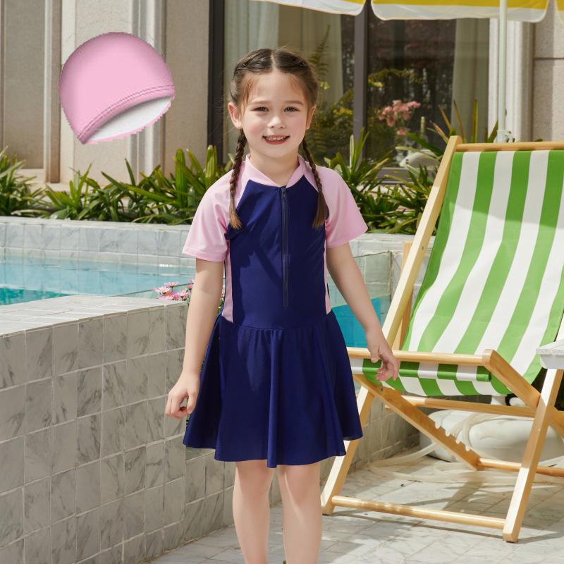 

Быстросохнущий детский слитный купальник с мультяшным принтом и защитой от солнца L (5-6 Years)