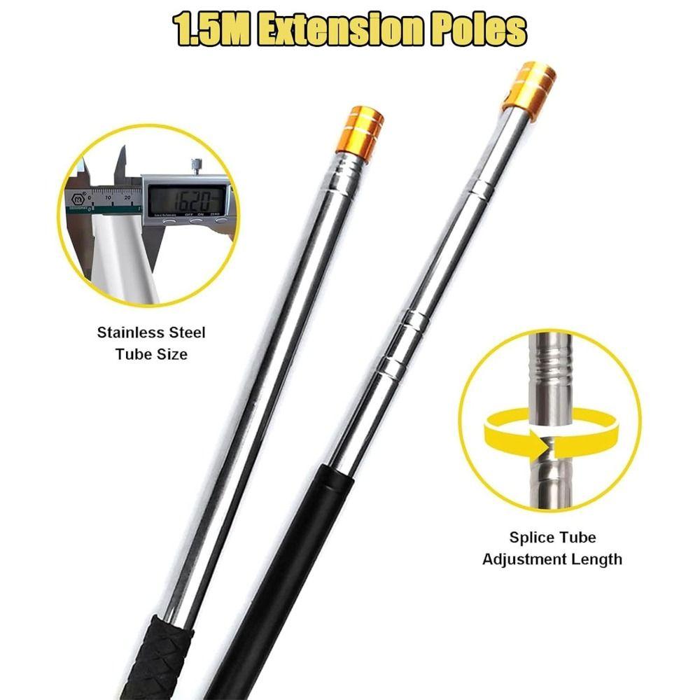 Retractable Attic Ladder Pull-Down System Kit Splicing Ladder Pull-Down Tool  For Home,Loft Hotel