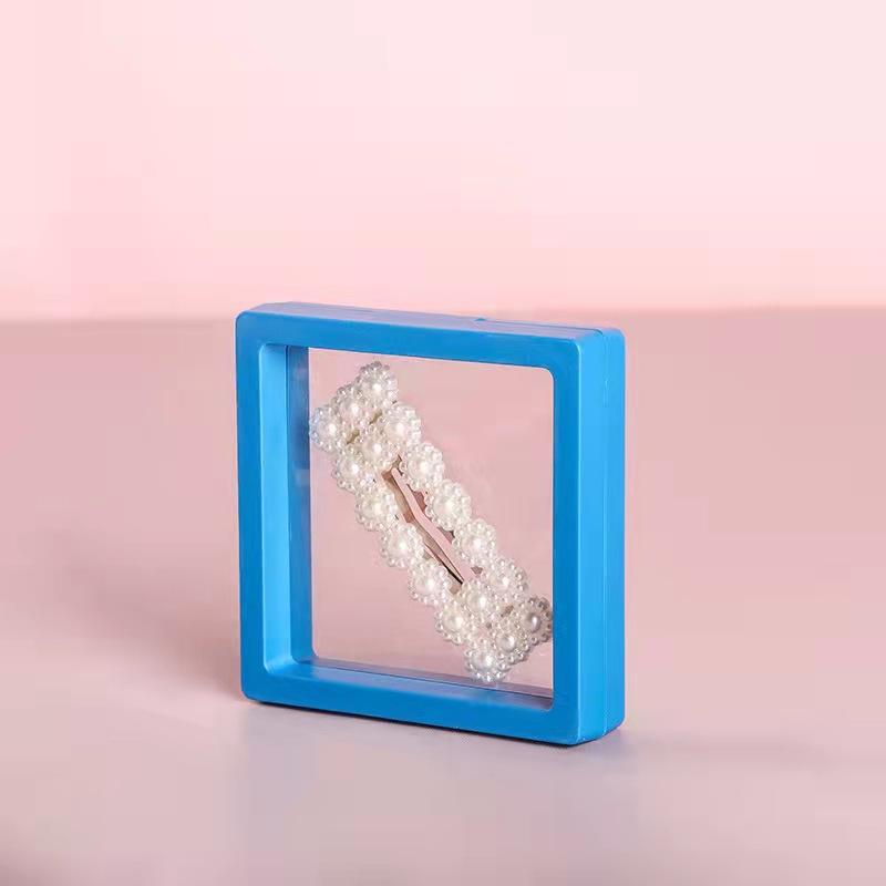 Transparent PE Film Suspension Box Ring Pendant Jewelry Packaging Box Jewelry and Accessories Badge Display Boxes 10pcs Dustproof and Antioxidant