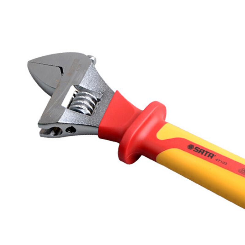 SATA VDE Insulated Large Opening Adjustable Wrench