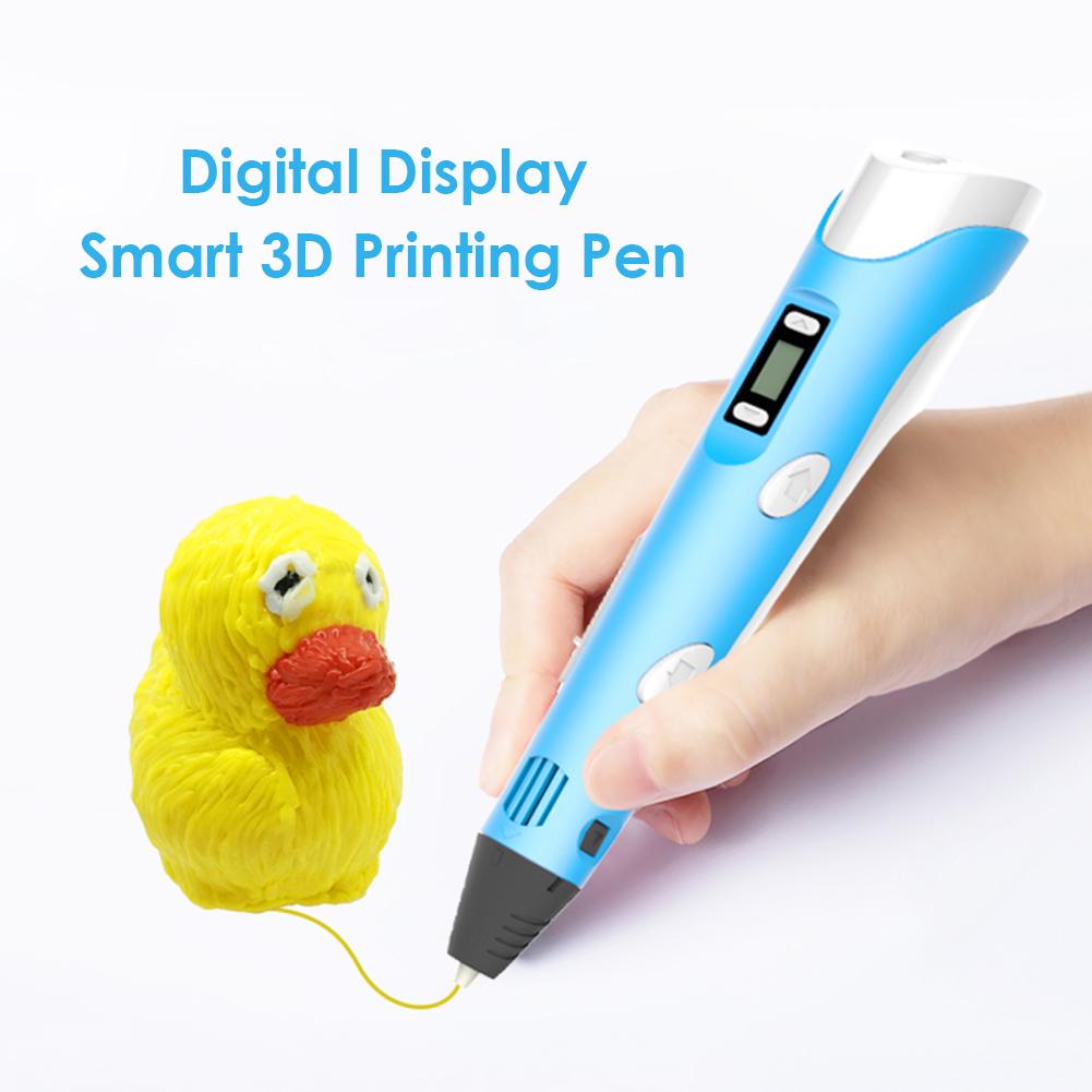 3D Printed Pen With 3m Colored Filaments USB Electric 3D Drawing Printing Pens Creative DIY Gift For Birthday Christmas New Year