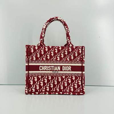[Brugt] Ny Størrelse Tote Book Tote Book Oblique Broderet Monogram Tote Taske - Meget God #1BTQCR5