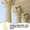 Milisten Mold for Villa European Style Concrete Casting Mold for Diy Projects Easy To Use and Decorative Cement Casting for Home and Garden